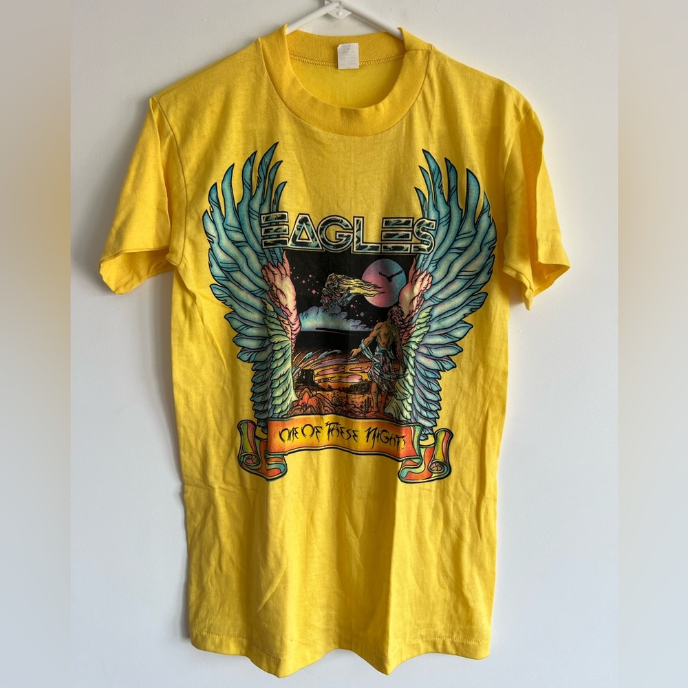 Vintage Farakh Eagles One Of These Nights Jimmy Buffet 80's Rock T-Shirt Medium